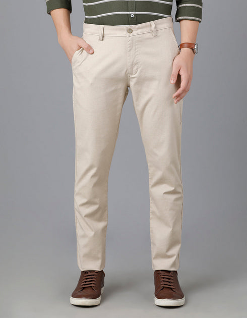 Fawn Color Imported Stuff Pant Smart Fit